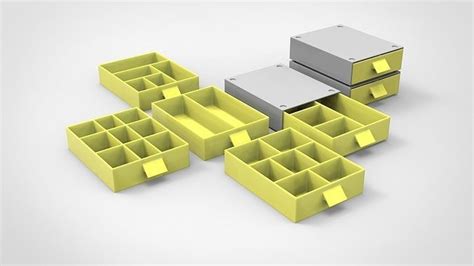 Organizerbox Storage Box 3d Model 3d Printable Cgtrader