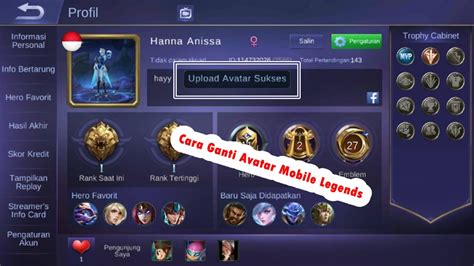 Cara Mengganti Foto Profil Mobile Legends Dengan Foto Sendiri Rumah