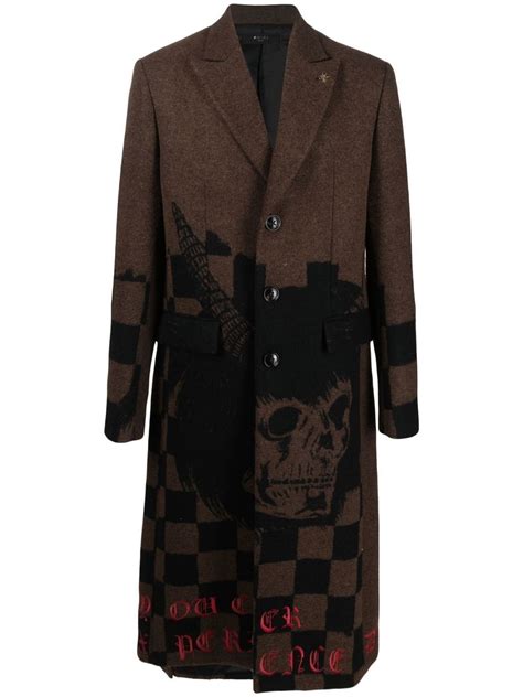 Amiri Wes Lang Skull Print Coat WHATS ON THE STAR