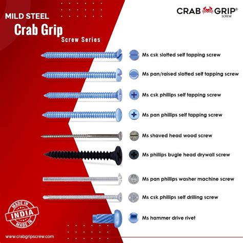 Ab Polished MS CSK Phillips Self Tapping Screw For Hardware Fitting