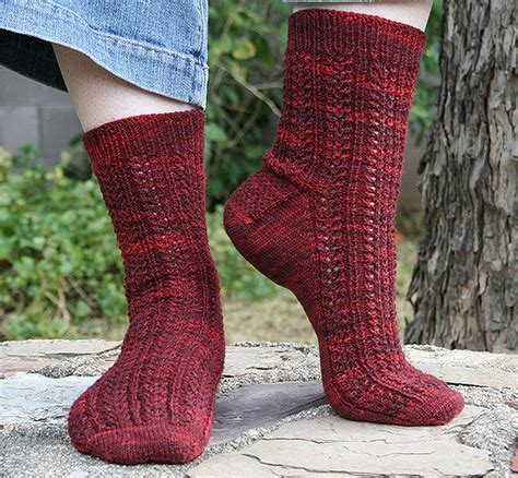 Ravelry Double Eyelet Rib Toe Up Socks Pattern By Wendy D Johnson