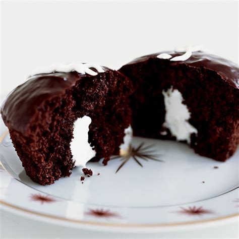 Chocolate Cupcakes with Cream Filling Recipe - Nicole Kaplan