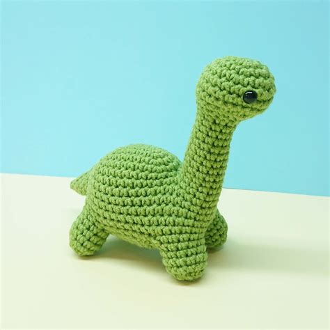 Amigurumi Crocheted Dinosaur Stuffed Animals Knitted Brontosaurus