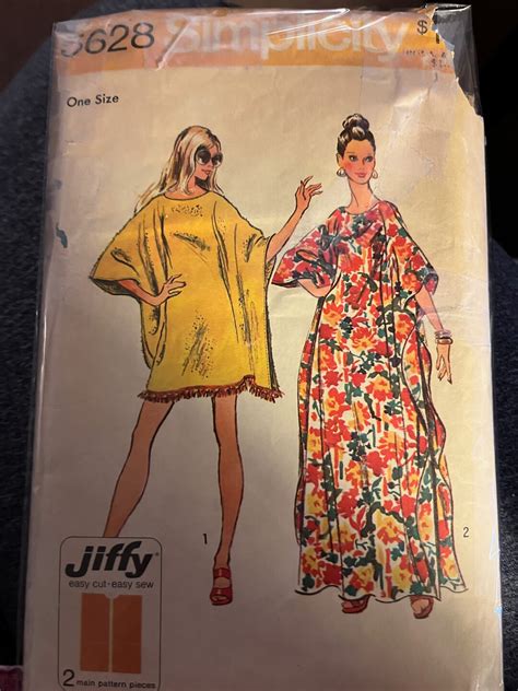 Simplicity Caftan 5628 Sewing Pattern Etsy