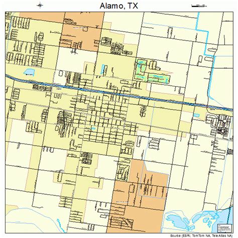 Alamo Texas Street Map 4801576