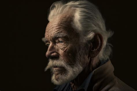 Premium Photo Dramatic Portrait Of An Old Man