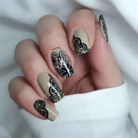 30 Beautiful Lace Nails Art Ideas Video Tutorial