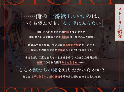 【20 Off】【繁体中文版】【初恋×嫉妬執着×相愛sex】獣人遊郭。〜no 1花魁 銀狼 の独占欲丸出し濃厚発情えっち [みんなで翻訳] Dlsite がるまに