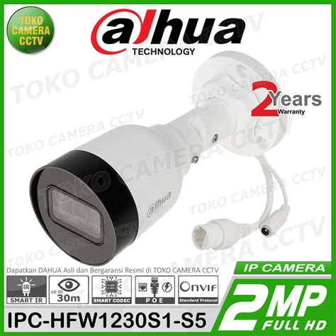 Jual IP CAMERA 2MP DAHUA IPC HFW1230S1 S5 IP KAMERA CCTV 1080P POE