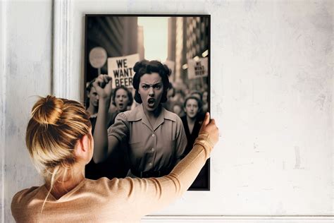 Prohibition Wall Art Beer Protest Vintage Wall Art Black - Etsy