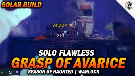 Solo Flawless Grasp Of Avarice Dungeon In Season Of The Haunted