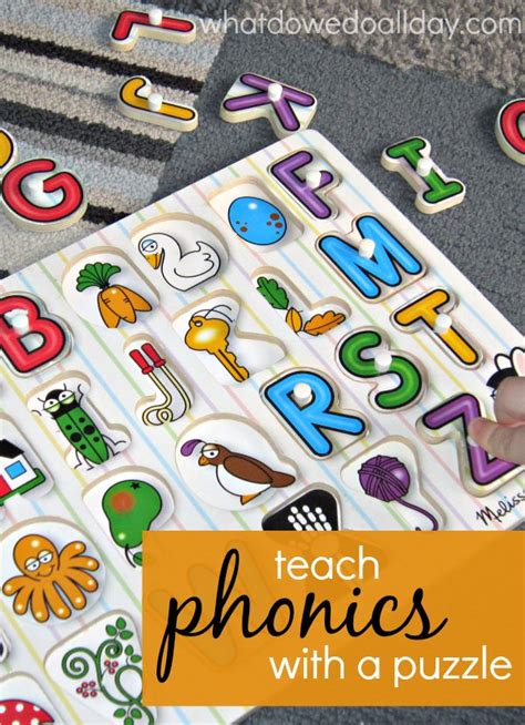 How to Teach Alphabet Sounds Using a Puzzle