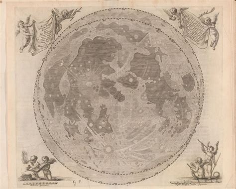 1647 Map Of The Moon From Polish Astronomer Johannes Hevelius 750