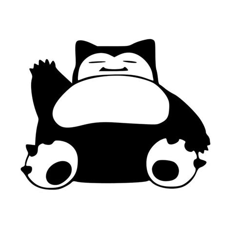 15.2*11.9CM Pokemon Snorlax Vinyl Car Body Decals Big Bear Monster Car Stickers Accessories ...