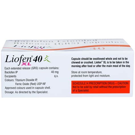 Buy Liofen Xl Mg Capsule Cap In Wholesale Price Online B B