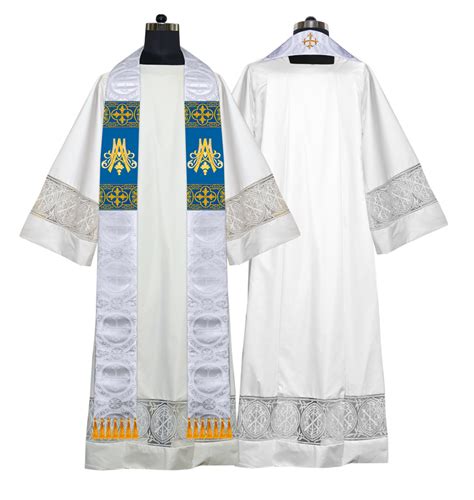 Marian Clergy Stole Vestment With Trims Psg Vestments