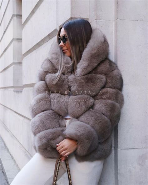 Furs By Natalia Ltd On Instagram The Hooded Coat Has Elongated