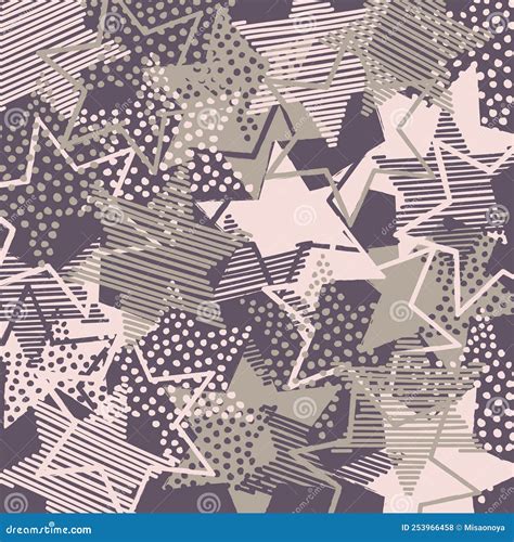 Background with Scattered Dull Color Stars Stock Vector - Illustration ...