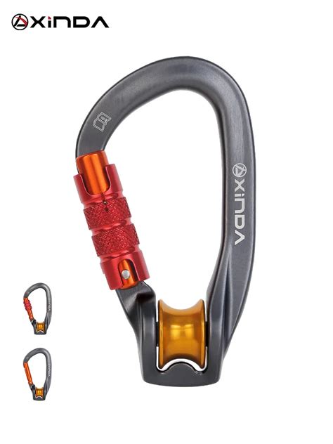 Xinda Outdoor Pulley Carabiner Mountaineering Safety Buckle Lock Cross