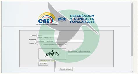 Cne Lugar Votacion Ecuador Domicilio Electoral Consulta Miembro Mesa