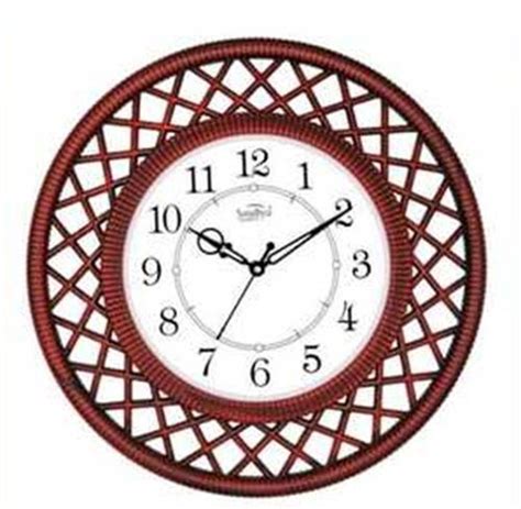 Brown Color Round Shape Wall Mounted Wall Clocks For Home At Best Price