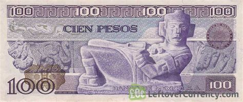 Old Mexican Pesos Banknote V Carranza Exchange For Cash