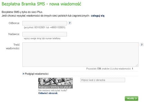 Darmowe Bramki Sms Dzia Aj Ce Bramki Do Wysy Ania Sms W Jak Za Darmo