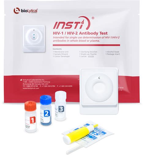 Insti Hiv 1 Hiv 2 Antibody Test Biolytical Laboratories