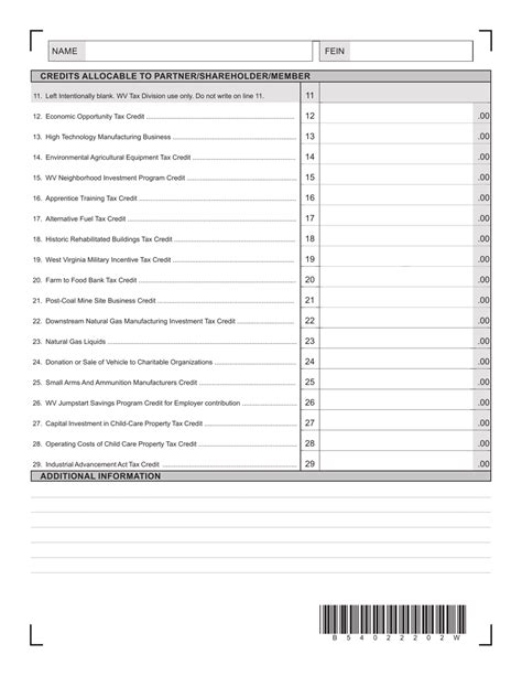 Form K 1 2022 Fill Out Sign Online And Download Printable Pdf West Virginia Templateroller