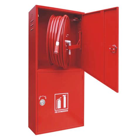 Fire Hose Reel Cabinet Mild Steel Surface Type Pipeline Qatar