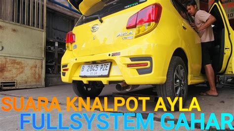 Suara Knalpot Racing Agya Fullsystem Ngebass Gahar Banyak Di Cari