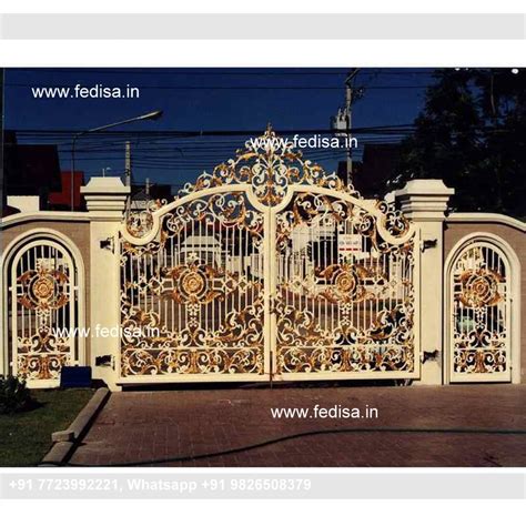 Single Iron Gate Design Modern Iron Fence Corner Gate Design Plai Gate