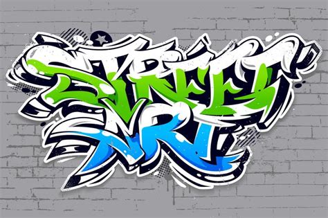 Street Art Graffiti Vector letras 337945 Vector en Vecteezy