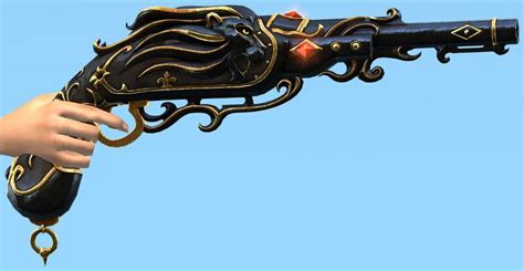 Onyx Lion Pistol Skin Guild Wars Wiki Gw W