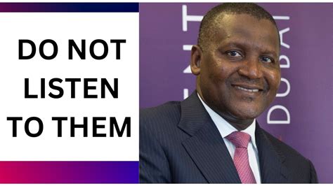 Aliko Dangote Success Stories Are Useless Youtube