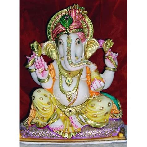 Multicolor Marble Lord Ganesha Statue 12 To 66 Inch At 70 In Agra