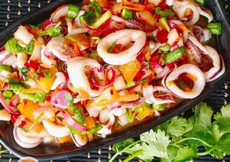 Resipi Kerabu Sotong Thai 🇹🇭 Thailand Oleh Leeina Qaliena Cookpad