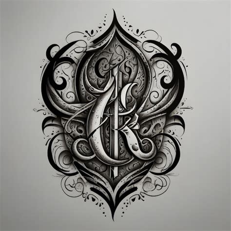 Attractive Unique Tattoo Stencil Images Premium Ai Generated Image