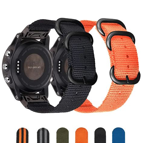 Correa De Nailon Nato Para Reloj Garmin Fenix 7X 6 Pro 5S Plus