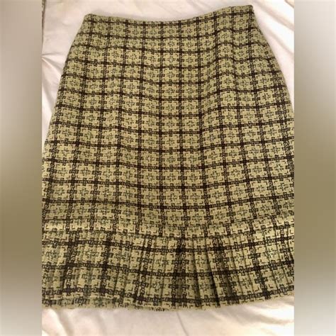 Philosophy Skirts Nwt Philosophy By Republic Skirt Green Plaid Size