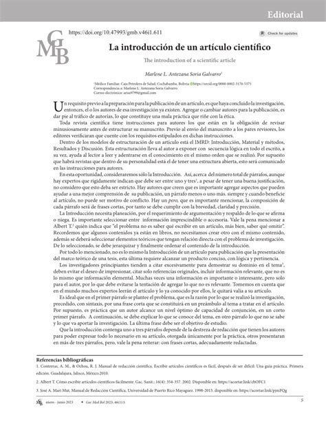 PDF La introducción de un artículo científico