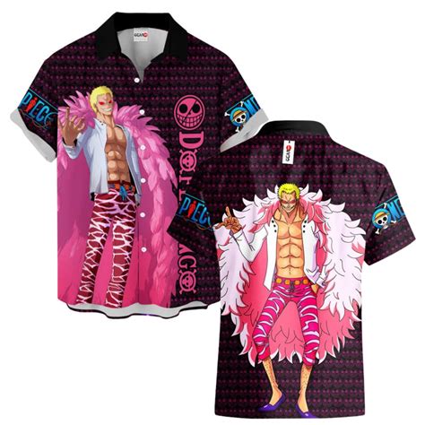 One Piece Hawaiian T Shirts Donquixote Doflamingo Hawaiian Shirt