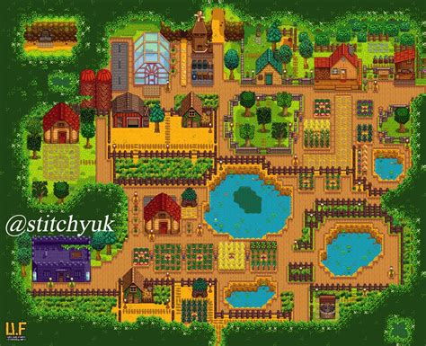 Stardew Valley Forest Farm Layout Ideas