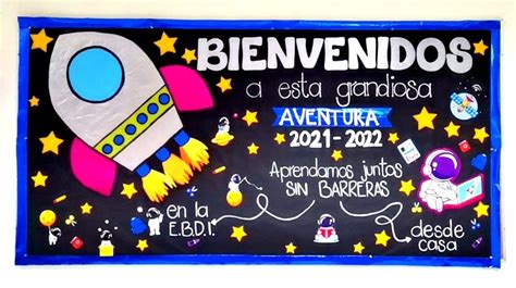 Periódico mural de Bienvenida School decorations Art lessons for