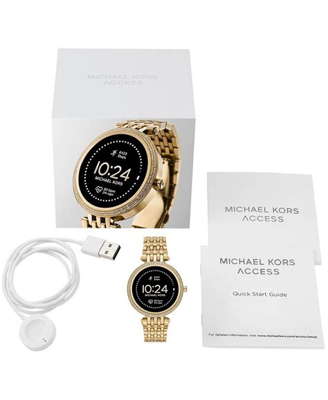 Michael Kors Access Gen 5e Darci Gold Tone Stainless Steel Smartwatch 43mm Macys