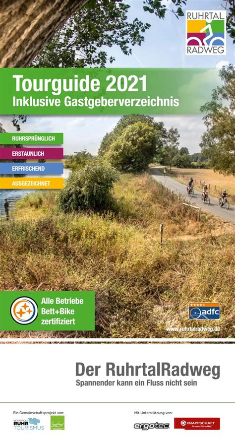 RuhrtalRadweg Tourguide 2021 By Sauerland Tourismus Issuu