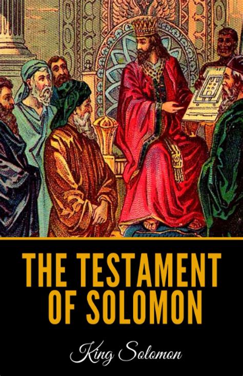 The Testament Of Solomon Solomon King Conybeare Frederick