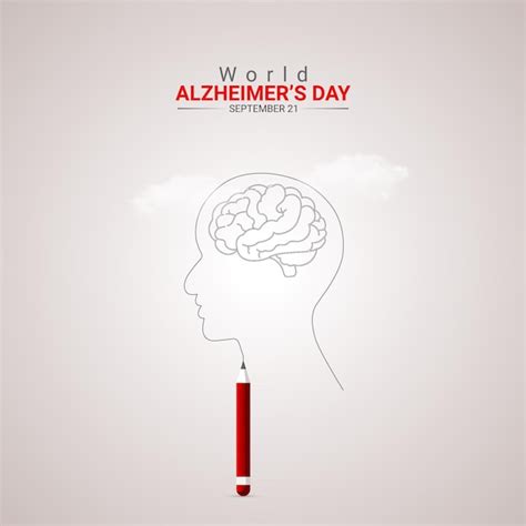 Premium Vector World Alzheimers Day Creative Ads Design Brain Hand