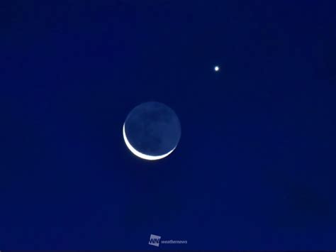 細い月と金星が接近 今夜はふたご座流星群も ウェザーニュース