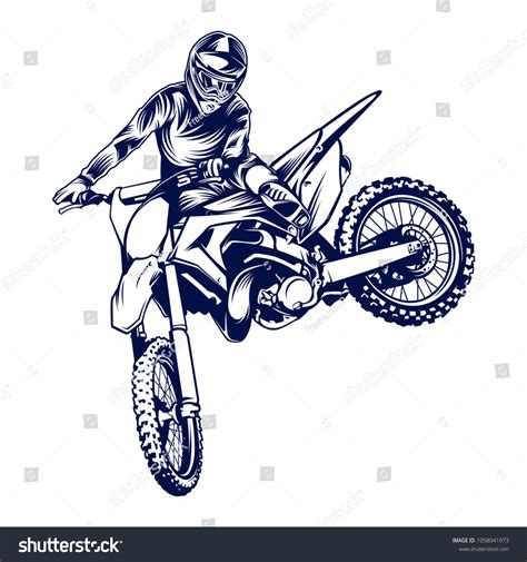 1,114 Dirt bike drawing Images, Stock Photos & Vectors | Shutterstock